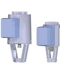 Electronic Hydraulic Valve Actuator With Built In Manual Adjuster And Led Position Gauge For Siemens Hkb60 Mkb60 side view display.