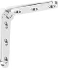 Beefy Heavy Duty 316 Stainless Steel Door Hinge For RV And Motorhome Replacement 28x152mm in open position, showing screw holes