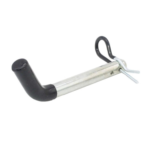 Built To Last Zinc Plated Steel Trailer Hitch Pin And Clip Set One Half Inch Diameter Fits Class One And Class Two Hitches Vinyl Coated Head For Extra Durability Four Pack For Easy Replacements