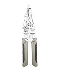 Pro Grade Heavy Duty Wire Stripper And Cutter Pliers For Electricians with rubber grip and chrome finish, ideal for cutting and stripping.