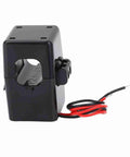 Pro Grade 100 Amp Split Core Current Transformer With Five Meter Cable Precision Calibrated AC signal, slim black casing.