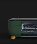 Compact 40khz Ultrasonic Cleaner For Jewelry And Personal Care Devices Straight Up Deep Cleansing Machine with glasses inside.