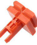 4 Pack Swivel Pegs For Workbench Compatible With Workmate 79 010 4 79 028 79 032 Plastic Replacement Parts For Holding Awkward Shaped Pieces Flexible Hand Tool, orange plastic swivel peg close-up