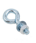 Heavy Duty 1/4 x 3/4 Inch Male Thread Eye Bolt With Nut, Shoulder Lifting Ring, Hook Style, Marine Grade Hardware.