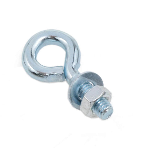 Heavy Duty 1/4 x 3/4 Inch Male Thread Eye Bolt With Nut, Shoulder Lifting Ring, Hook Style, Marine Grade Hardware.