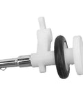 Universal Bobbin Winder Assembly Replacement For Most Household Sewing Machines, spindle roller, white plastic and metal, 6 x 4.5 cm