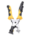 CHICIRIS Electric Badminton Racket Trumpet Plier 2A Cold Rolled Steel crimping machine with comfortable yellow handles.