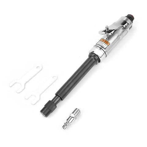 Straight Up Pro Grade 15 Cm Handle Air Angle Die Grinder with accessories for cutting and grinding tasks.