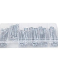 Heavy Duty Hollow Wall Anchor Kit All In One 42 Pack M4 M5 M6 Expansion Bolts For Plasterboard Drywall Brick And Wood Doors With Reinforced Wings And Integrated Washers For Easy Quick Install Thin Metal in plastic case