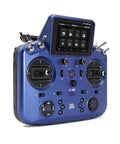 Tandem X18 Radio Transmitter Dual Band 2.4GHz And 900MHz TD System with touchscreen and ergonomic design in blue, side view