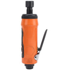 Heavy Duty Pneumatic Air Die Grinder With Straight Shaft And 20000 RPM, compact orange handheld tool for grinding and polishing.