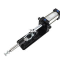 Heavy Duty Pneumatic Clamp Made From Carbon Steel For Welding And Forming Jobs With High Accuracy Auto Control And Easy Use Toggle Mechanism In Industry Production Ranging 0.5 9.0kgf Square Cm, close-up view of the clamp mechanism.