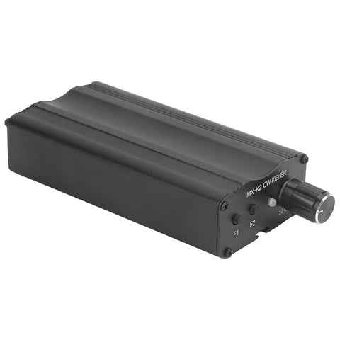 Powerhouse Home Audio Amplifier With Built-In Morse Code Keyer And Automatic Keyer, Auto Memory Transmitter, Black aluminum casing.