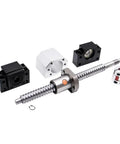 Dead Precise Ball Screw And Linear Guide Combo For Cnc Router Work Packs Two Hgr25 Rails Four Hgw25Cc Bearings Plus Sfu2505 C7 Screw components laid out on a white background.