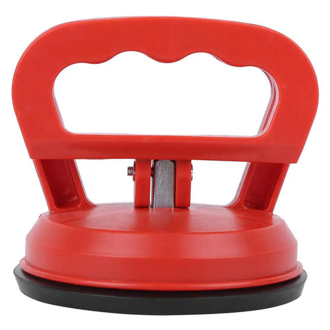 Heavy Duty Glass Suction Cup Lifter With Ergonomic Abs Handle And Tight Locking Mechanism For Moving Tiles Sheets And Panels Like A Boss With Unshakable Grip All Day Long, showing red handle and base.
