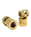 Knurled Threaded Inserts For 3D Printing Copper Embedded Nuts With Knurl Grip For Reusable, Strong Fastening That Will Not Loosen In Plastic
