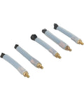 Five Pack M6 Welding Brushes For Seam Bead Cleaning And Joint Prep With Tough As Nails Carbon Fiber Conductive Brush Heads And Silicone Sleeve