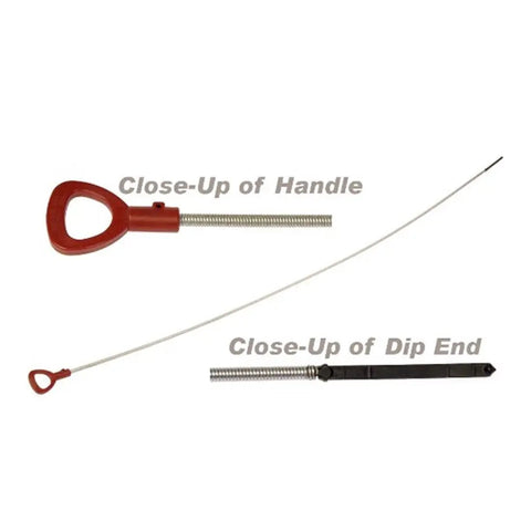 Must Have Heavy Duty 1220mm Transmission Fluid Dipstick For Sprinter Vans Fits Mercedes Benz Dodge Freightliner close-up handle dip end