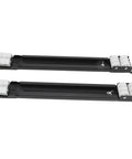 Heavy Duty Universal Appliance Roller Wheels With Black Nylon Silicone Slider Extends 45 To 70 Cm showing two black roller frames for moving appliances.