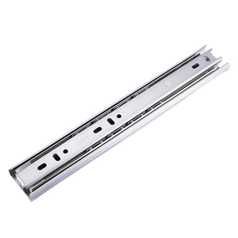 Full Extension Drawer Slides 10 To 22 Inches Stainless Steel Three Section Drawer Slide System For Cabinets And Furniture Hardware