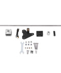 CR 10 Dual Z Axis Upgrade Kit with 515mm stainless lead screw, 42-stepper motor, aluminum coupling, and components displayed