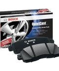 Brake pad set (rear) Bosch QuietCast ceramic pads with packaging box.