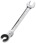 9 Piece Metric Open Flex Head Ratcheting Wrench Set 8 To 17mm With 72 Tooth Mechanism Chrome Vanadium Steel