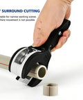 Ratcheting Tubing Cutter For Copper And Pex Pipes With 360 Degree Cut Adjustable From Five Sixteenths To One And One Eighth Inch Includes Deburring Tool And Four Bearing Blades Compact Handheld Plumbing Tool For Tight Spaces cutting PVC pipe