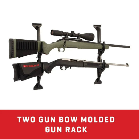 Rear Window Truck Gun Rack That Is Built To Hold Two Rifles Or Shotguns Or Bows, Adjustable From 9.5 To 16.5 Inches