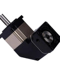 Rugged 130Mm 90 Degree Right Angle Planetary Gearbox Speed Reducer for 2kw AC servo motors with 24mm input shaft.