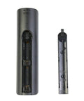 Back view of BN59-01199F Replacement Remote Control for Samsung Smart TVs with battery compartment open