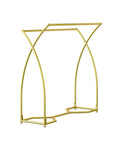 Heavy Duty Free Standing Clothes Rack With Industrial Pipe Style 150cm Tall Built To Last Sturdy Gold Drying Rack for Bedroom Boss Organizer