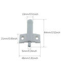 Quiet Cabinet Buffer Dampers Soft Close Drawer Bumps Silent Wardrobe Collision Cushions Impact Absorbing Pads 64x46mm heavy duty plastic buffer