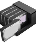 No Sweat Tool Free USB 3.0 HDD Docking Station For SATA Hard Drives Up To 50TB with a sleek design holding multiple drives.