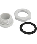 M18 Nylon Cable Gland Cap End Cover For Electrical Panels And Enclosures, Male Threaded Gland Cap, Easy Install, Tight Seal, Fits 24 By 14 Mm Size, Heavy Duty Rubber, 10 Pack For DIY Projects And Industrial Use Pro Grade, white nylon cap with gasket