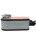 Heavy Duty Rotary Actuator For Ventilation Systems Featuring Straight Up Reliable Four Nm Torque Ac Dc 24 Volts Power, angled side view.