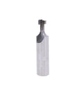 Shop Favorite Premium Carbide Keyhole Router Bit, 3/8 Large And 3/16 Small Diameter, 7/16 Cut Length, 1/2 Shank, close-up view.