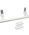 White Plastic Fridge Door Handle Replacement With Push Pull Design For Long Lasting Durability And Smooth Grip Fits Most Refrigerators Easy Install To Save Time And Maintenance Costs, 31 cm white plastic handle with mounting brackets