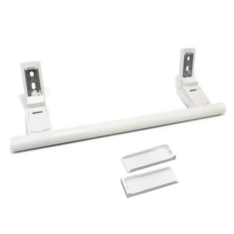 White Plastic Fridge Door Handle Replacement With Push Pull Design For Long Lasting Durability And Smooth Grip Fits Most Refrigerators Easy Install To Save Time And Maintenance Costs, 31 cm white plastic handle with mounting brackets