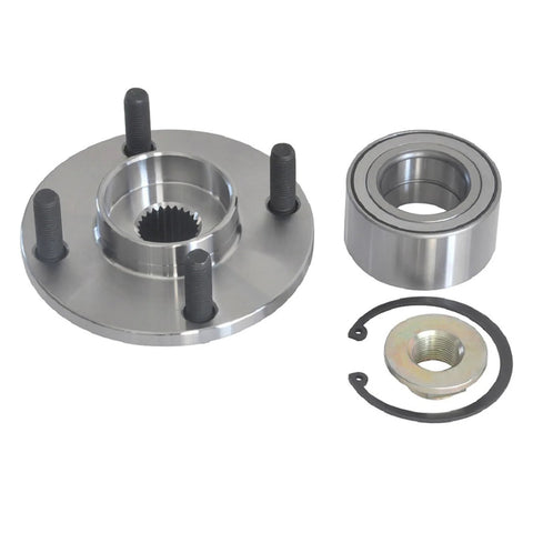 Front Wheel Hub And Bearing Assembly For Ford Focus 2000 To 2011 4 Lug With ABS 2 PCS Replacement Front Wheel Bearings Set Durable Quality