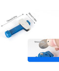 Bike Brake Pad Spreader Tool And Caliper Resetter For Hydraulic Disc Brakes, blue tool with dimensions shown