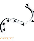 Heavy Duty Flexible Curve Template Kit With 107 And 37 Inch Steel Contour Guides For Precision Woodworking Transfers that shows flexible contours.