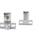 Heavy Duty Frameless Shower Door Hinges 2 Pack Pivot Glass Door Hardware For Enclosures with durable steel construction close-up