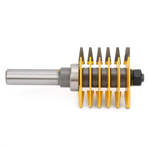 Heavy Duty 1/2 Inch Shank Finger Joint Router Bit For Woodworking Pros, YG6 Alloy with steel cutter for precise timber joints.