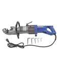 Getanye 5/8 Inch Electric Hydraulic Rebar Bender HRB-16 with 900W motor, adjustable handle, and bending tools.
