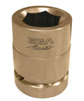Heavy Duty Adjustable Impact Socket Wrench One Inch To Two And One Eighth Non Sparking Aluminum Bronze showing six edge jaw design.