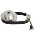 Gear Up With This Timing Belt And Pulley Kit Featuring 50 Teeth Aluminum Big Pulley And 25 Teeth Small Pulley 3M Pitch 276 Belt 15