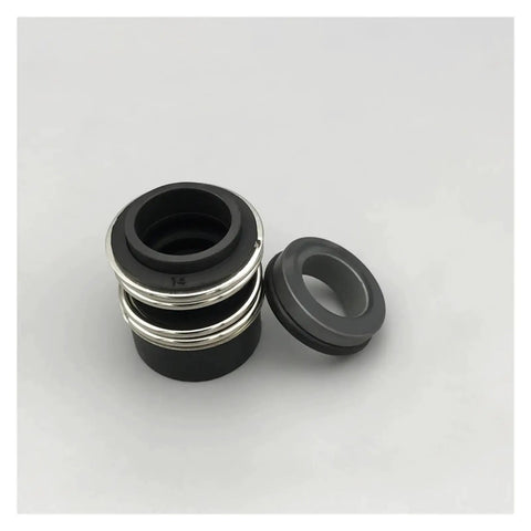 Durable Mechanical Shaft Seal Kit For Water Pump Featuring SiC Rotary Ring And Silicon Carbide Stationary Ring With NBR Gasket And SS Spring Compatible With 28Mm Shafts From VPOVUVRYZ Series showing rotary and stationary rings.