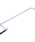 Heavy Duty Drop Forged F Clamps Set 24 Inch Jaw Opens Wide With 1400 Lbs Holding Power shown from the side, highlighting sturdy steel construction.