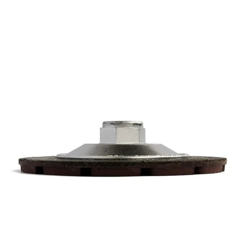5 Inch Diamond Dry Grinding Wheel With Ceramic Bond Cup Edge Polishing Disc For Angles Grinders on a white background.